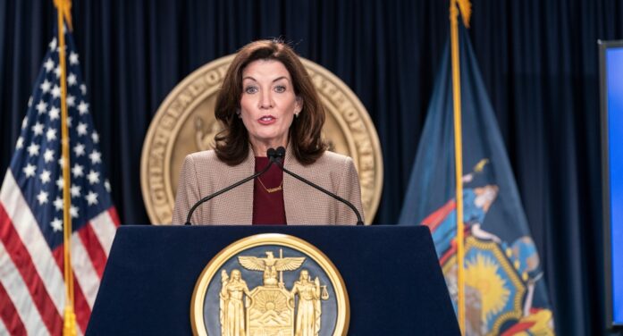 NY Gov. Kathy Hochul’s migrant U-turn: Video reveals how Democrat welcomed asylum seekers ‘with open arms’ in 2021 – but TODAY she tells them: ‘Go somewhere else’